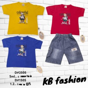 🎨 Colorful Vibes Boys T-Shirt & Shorts Set – KB Fashion