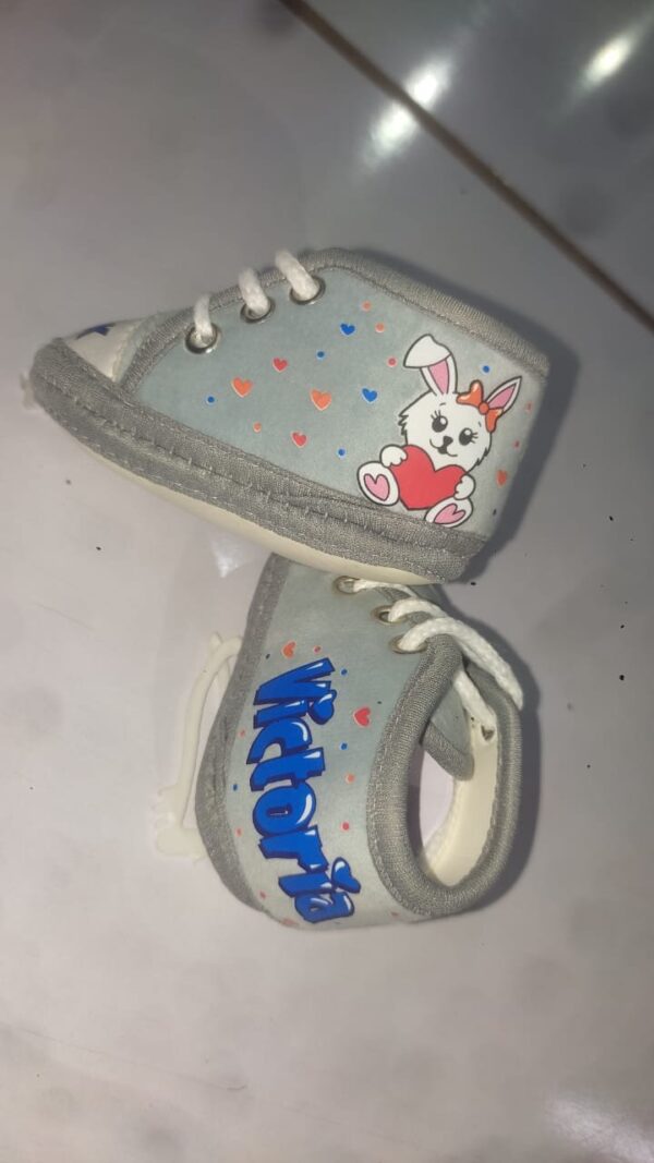 🩷 Baby Shoes - "Victoria" Bunny Edition