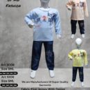 Kids' Spider-Themed Jersey & Denim Set – Available in Multiple Colors (Art 1006 & 2006) Super Collection By KB Fashion 👚👖